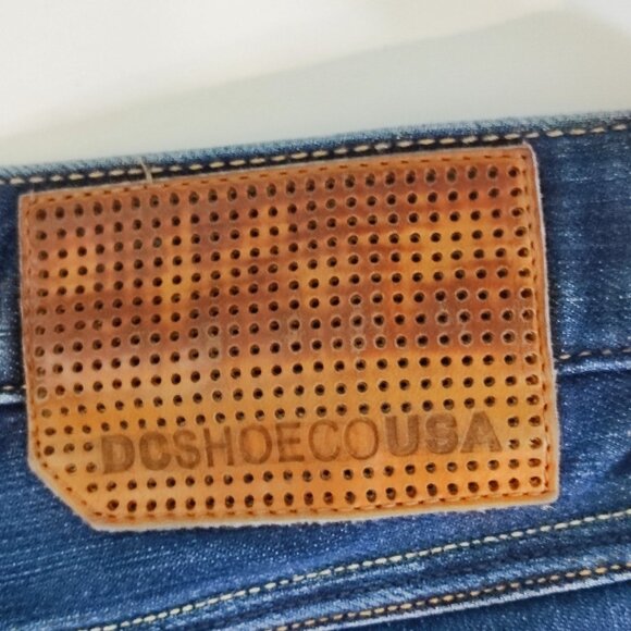 DC Worker Straight jeans dark washed blue men's size 34 - Picture 5 of 16